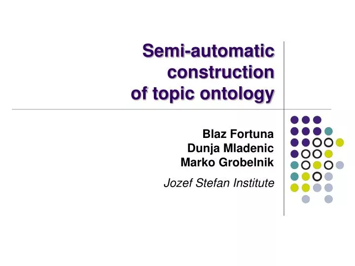 semi automatic construction of topic ontology