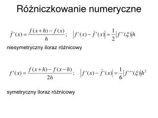r niczkowanie numeryczne