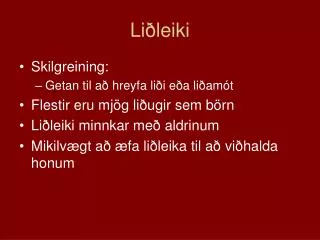 li leiki