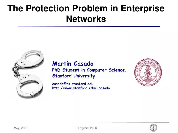 the protection problem in enterprise networks
