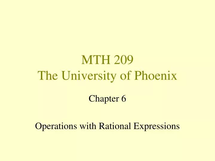 mth 209 the university of phoenix
