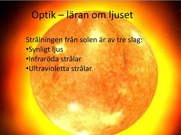 optik l ran om ljuset