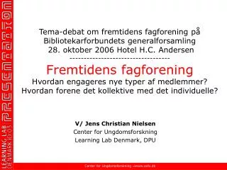 v jens christian nielsen center for ungdomsforskning learning lab denmark dpu