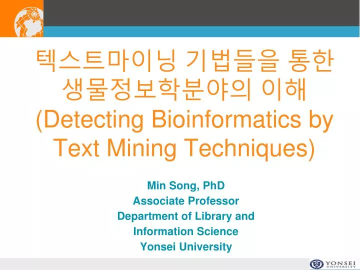 detecting bioinformatics by text mining techniques
