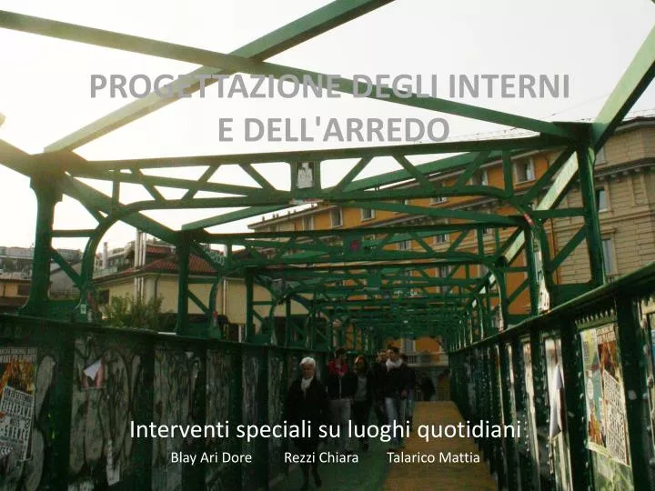 progettazione degli interni e dell arredo