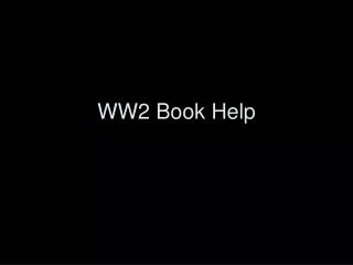 WW2 Book Help