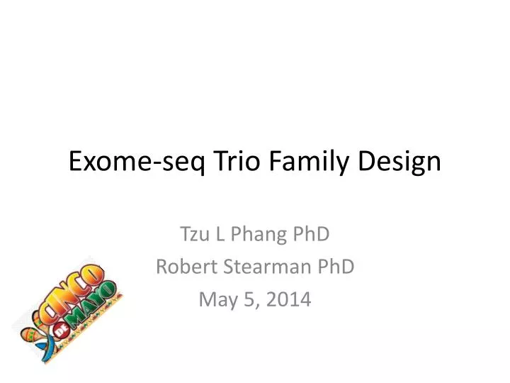 exome seq trio family design