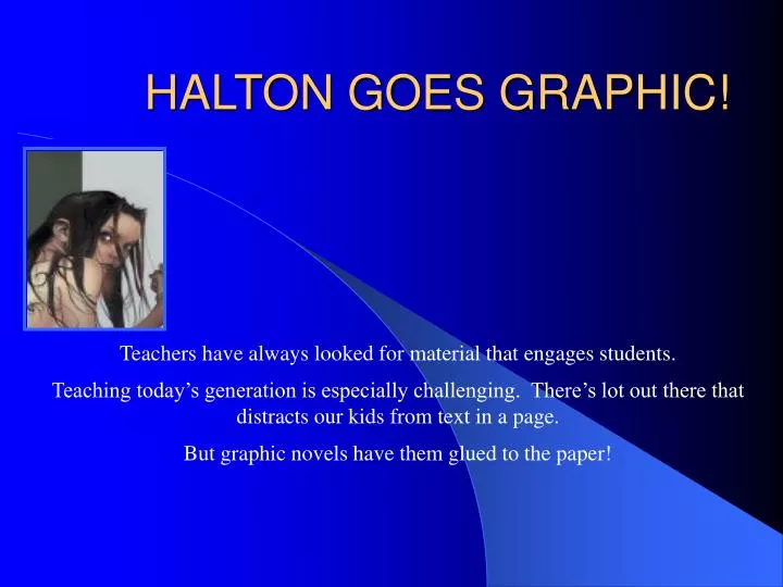 halton goes graphic