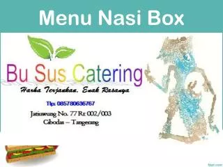 Menu Nasi Box