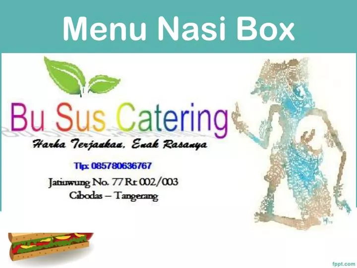 menu nasi box