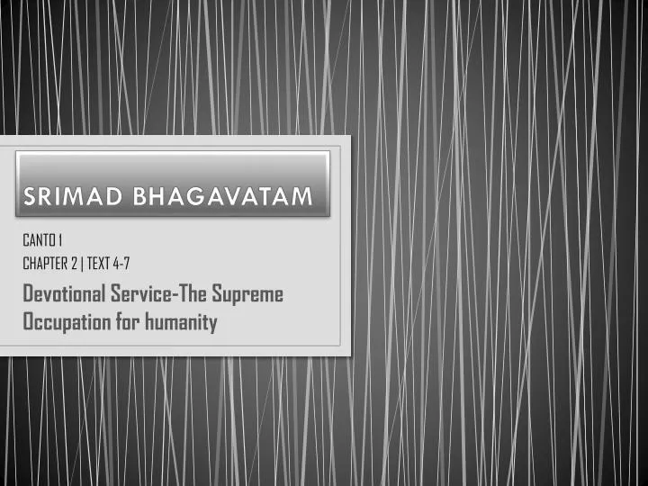 srimad bhagavatam