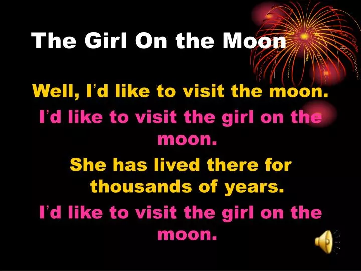 the girl on the moon