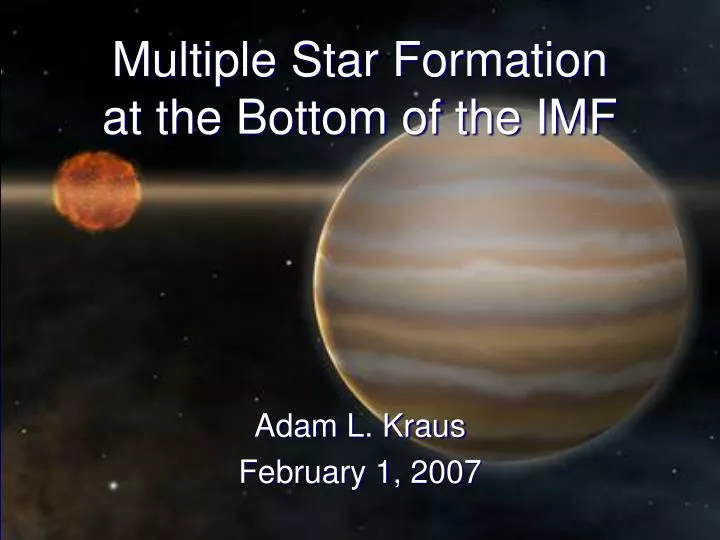 multiple star formation at the bottom of the imf