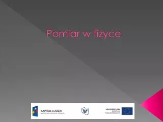 pomiar w fizyce