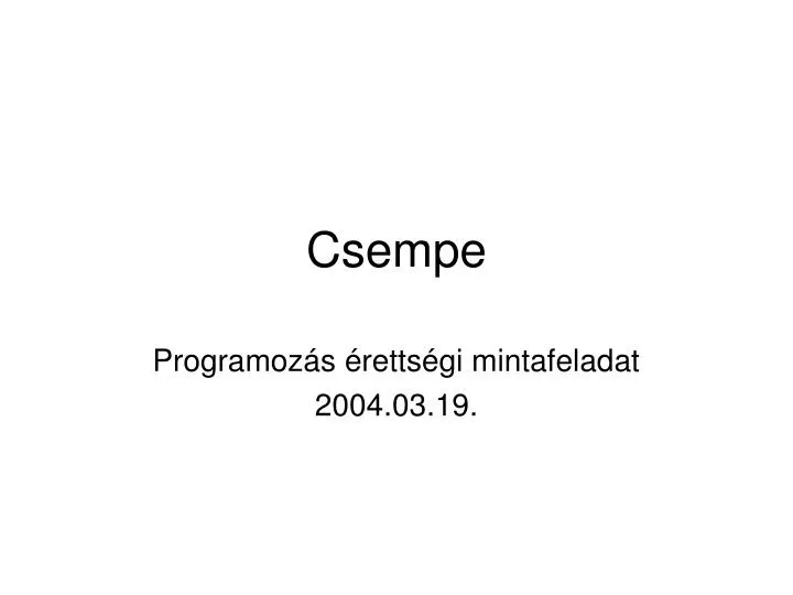 csempe