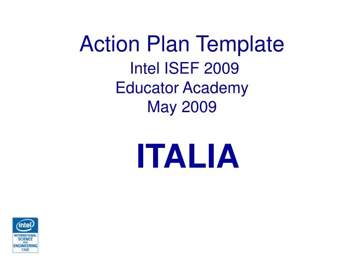 action plan template intel isef 2009 educator academy may 2009