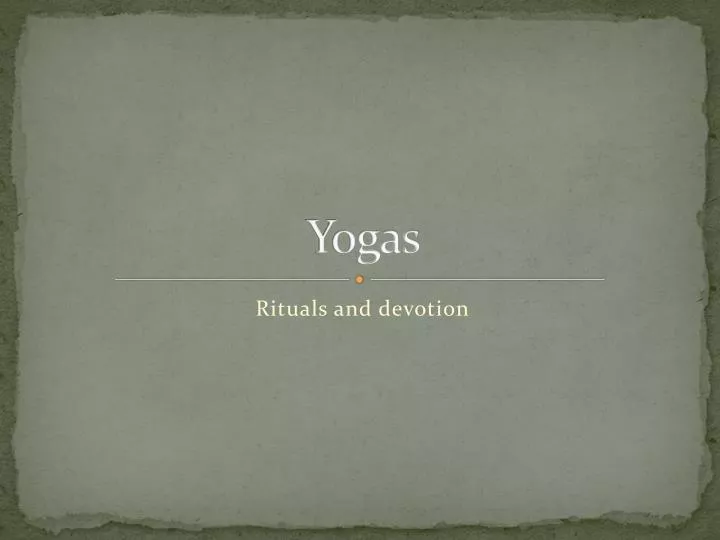 yogas