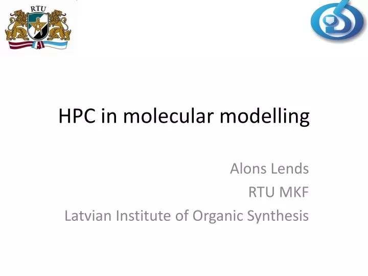 hpc in molecular modelling