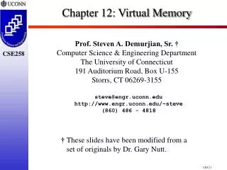Chapter 12: Virtual Memory