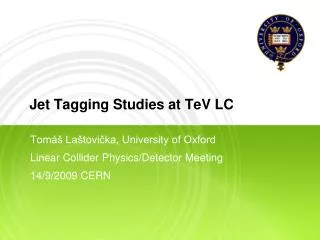 Jet Tagging Studies at TeV LC