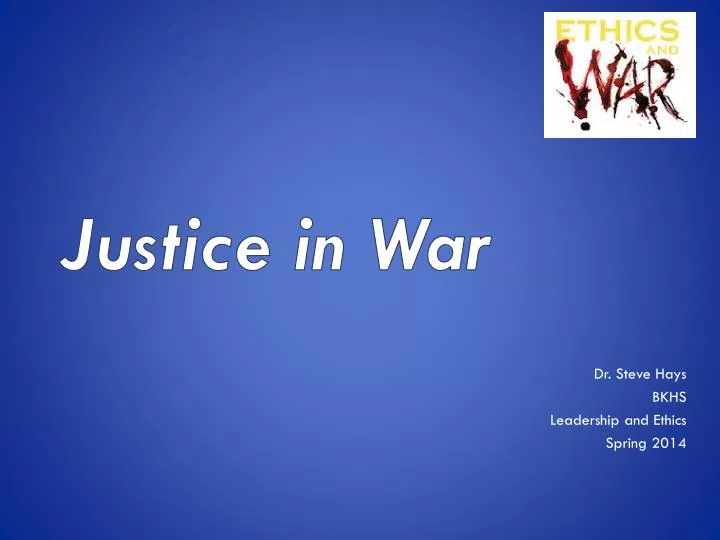 justice in war