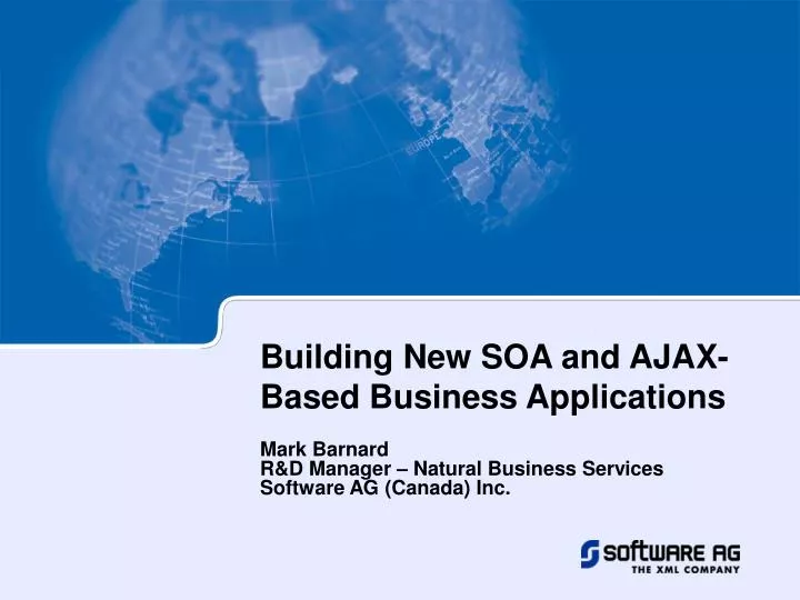 building new soa and ajax based business applications