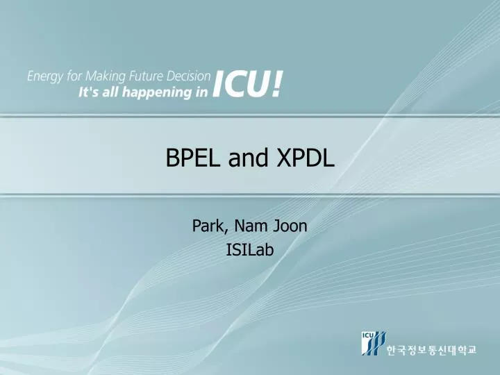 bpel and xpdl