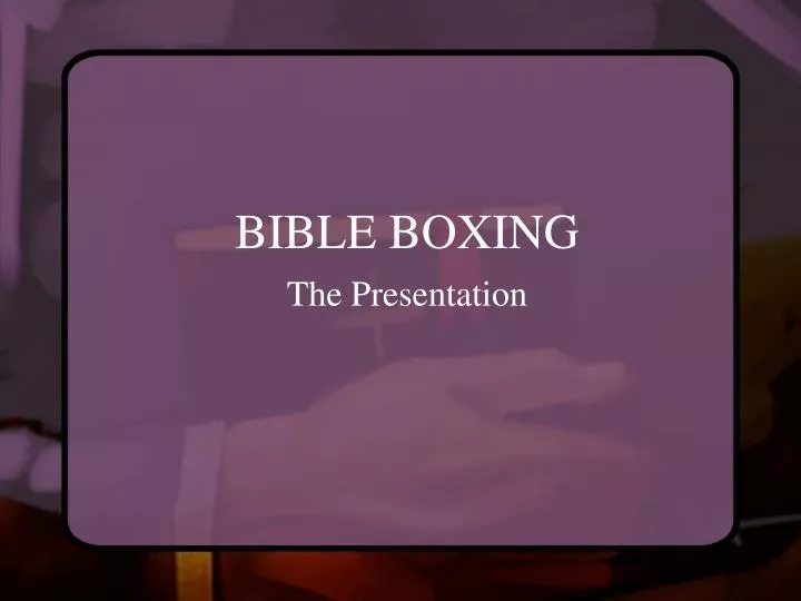 bible boxing