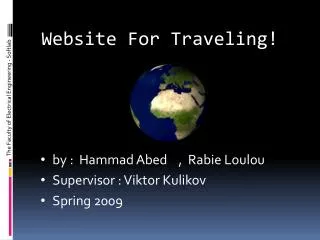 Website For Traveling!