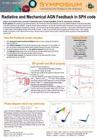 Radiative and Mechanical AGN Feedback in SPH code