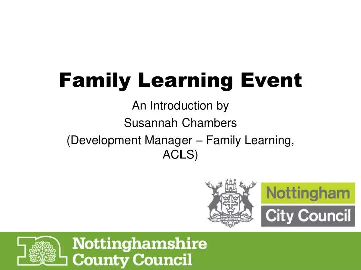 family learning event