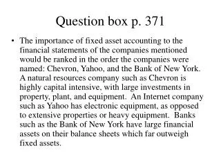 Question box p. 371