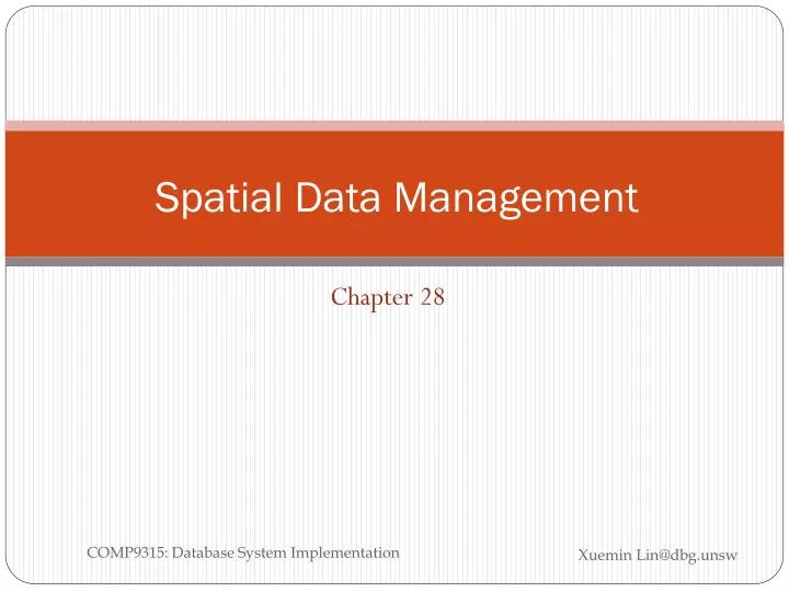 spatial data management