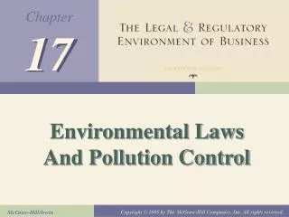 Environmental Laws And Pollution Control