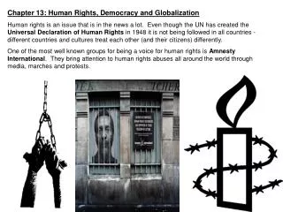 Chapter 13: Human Rights, Democracy and Globalization