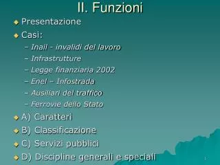 ii funzioni