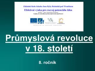 pr myslov revoluce v 18 stolet