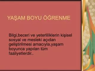 ya am boyu renme