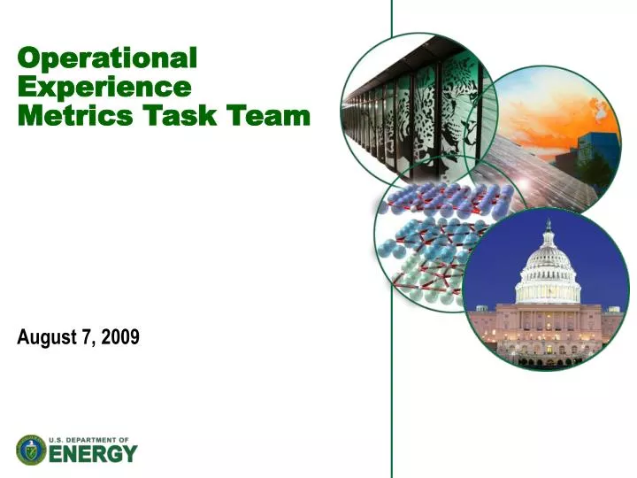 operational experience metrics task team