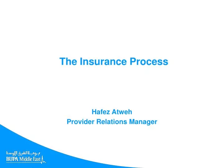 the insurance process