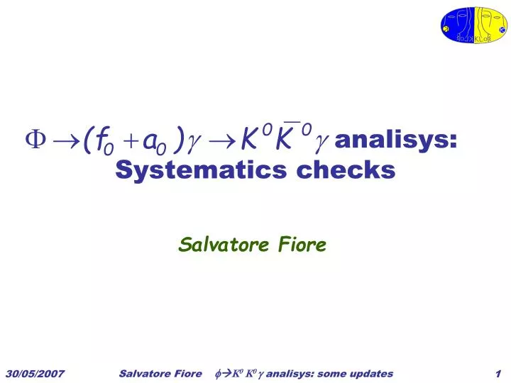 analisys systematics checks