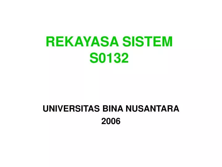 rekayasa sistem s0132
