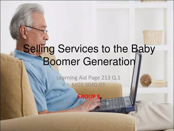 selling services to the baby boomer generation