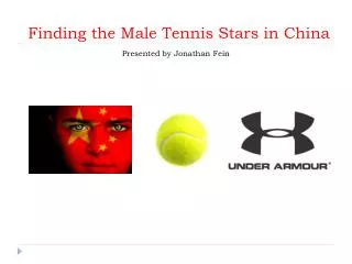 Finding the Male Tennis Stars in China