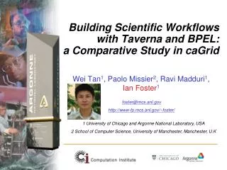 Building Scientific Workflows with Taverna and BPEL: a Comparative Study in caGrid
