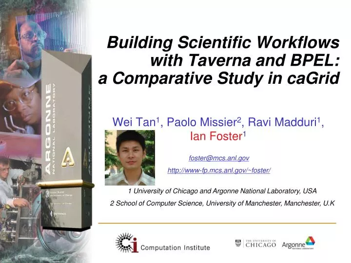 building scientific workflows with taverna and bpel a comparative study in cagrid