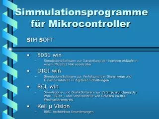 simmulationsprogramme f r mikrocontroller