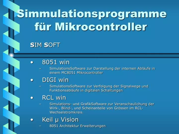 simmulationsprogramme f r mikrocontroller