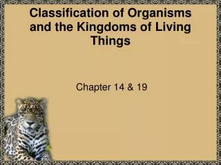 Classification of Organisms and the Kingdoms of Living Things