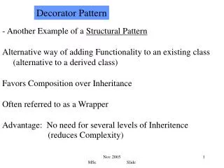 - Another Example of a Structural Pattern